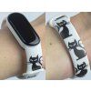 Náhradní náramek Mi band 3/4/5/6 Kočka bílý