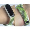 Náhradní náramek Mi band 3/4/5/6 Palmové listy bílý