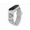 Náhradní náramek Mi band 3/4/5/6 Diamanty bílý