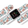 Apple watch řemínek Červené květinyApple watch Apple watch řemínek Červené květinyČervené květiny bílý