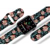 Apple watch řemínek Červené květinyApple watch Apple watch řemínek Červené květinyČervené květiny černý