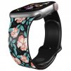 Apple watch řemínek Červené květinyApple watch Apple watch řemínek Červené květiny Červené květiny černý