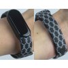 Náhradní náramek Mi band 3/4/5/6 Síť černý