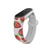 Náhradní náramek Mi band 3/4/5/6 Jahody bílý