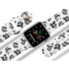 Apple watch řemínek Malované pandy bílý