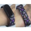Náhradní náramek Mi band 3/4/5/6 Kolibříci černý