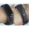 Náhradní náramek Mi band 3/4/5/6 Kosmonaut 2 černý