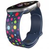 Apple watch řemínek Puntíky modrý
