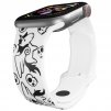 Apple watch řemínek Unicorn black bílý