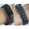 Náhradní náramek Mi band 3/4/5/6 Kotvičky černý