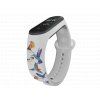 Náhradní náramek Mi band 3/4/5/6 Ptáčci bílý