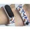 Náhradní náramek Mi band 3/4/5/6 Ptáčci bílý