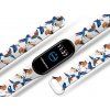 Náhradní náramek Mi band 3/4/5/6 Ptáčci bílý