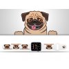 Apple watch řemínek Mopsík bílý