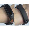 Náhradní náramek Mi band 3/4/5/6 Ohnivý kůň černý