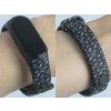 Náhradní náramek Mi band 3/4/5/6 Hudební noty černý