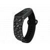 Náhradní náramek Mi band 3/4/5/6 Hudební noty černý