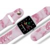 Apple watch řemínek Růžový mramor bílý