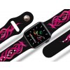 Apple watch řemínek Pink tattoo černý