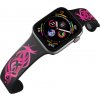 Apple watch řemínek Pink tattoo černý