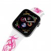 Apple watch řemínek Pink tattoo bílý