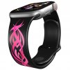 Apple watch řemínek Pink tattoo černý