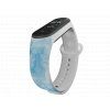 Náhradní náramek Mi band 3/4/5/6 Modrý mramor bílý