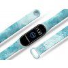 Náhradní náramek Mi band 3/4/5/6 Modrý mramor bílý
