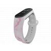 Náhradní náramek Mi band 3/4/5/6 Růžový mramor bílý