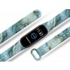 Náhradní náramek Mi band 3/4/5/6 Modro-šedý mramor bílý