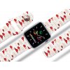 Apple watch řemínek Červené mrakyApple watch Apple watch řemínek Červené mraky Červené mraky bílý