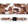 Apple watch řemínek Maskáč hnědý bílý