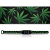 Náhradní náramek Mi band 3/4/5/6 Marihuana černá