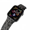 Apple watch řemínek Lístečky černý