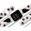 Apple watch řemínek Kočičák bílý