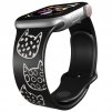 Apple watch řemínek Kočičí hlavy černý