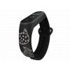 Náhradní náramek Mi band 3/4/5/6 Kočičí hlavy černý