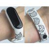 Náhradní náramek Mi band 3/4/5/6 Kočičí hlavy bílý