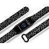 Náhradní náramek Mi band 3/4/5/6 Srdce černobílá černý