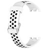 Dvojbarevný silikonový náramek s přezkou Mi Band 8 bílo-černý