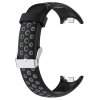 Dvojbarevný silikonový náramek s přezkou Mi Band 8 černo-šedý