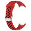 Dvojbarevný silikonový náramek s přezkou Mi Band 8 červeno-černý