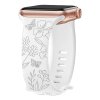 Řemínek gravírované květiny pro Apple Watch 38/40/41/42(S10)mm