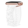 Řemínek gravírované květiny pro Apple Watch 38/40/41/42(S10)mm