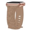 Řemínek gravírované květiny pro Apple Watch 38/40/41/42(S10)mm