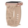 Řemínek gravírované květiny pro Apple Watch 42/44/45/46/49mm