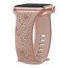 Řemínek gravírované květiny pro Apple Watch 42/44/45/46/49mm
