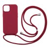 Silikonový kryt se šňůrkou pro iPhone 15