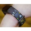 Náhradní náramek Mi band 3/4/5/6 Harry Potter - TEMNÁ MAGIE černý