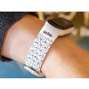 Náhradní náramek Mi band 3/4/5/6 Harry Potter - KOUZELNÉ FORMULE bílý